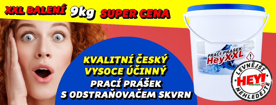 HEY! POWER XXL Prací prášek 9kg (113dávek)